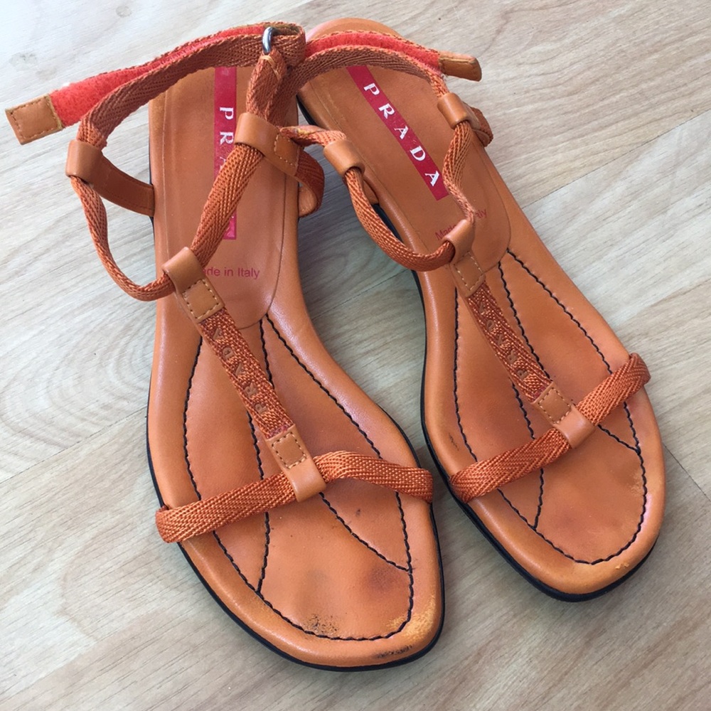PRADA Kitten Heel Sandals Made in Italy